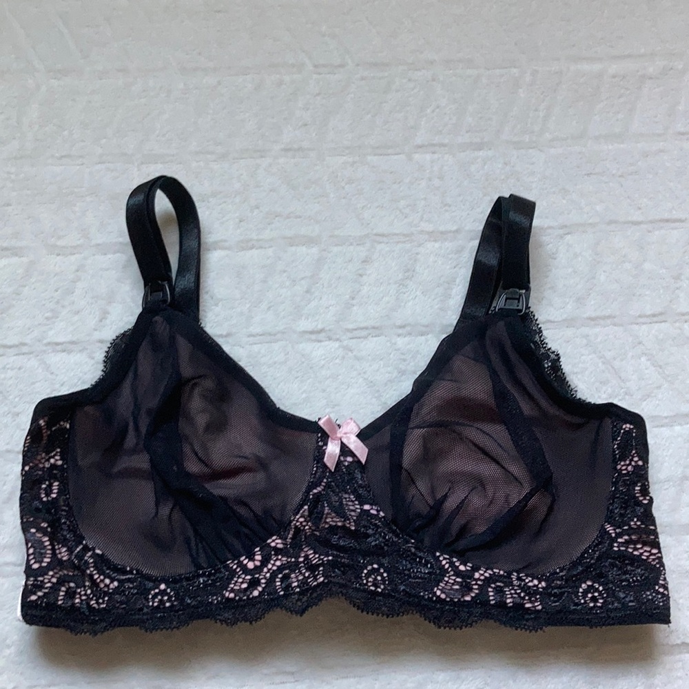 Belabumbum Mesh & Lace Nursing Bra - Picture 9 of 16
